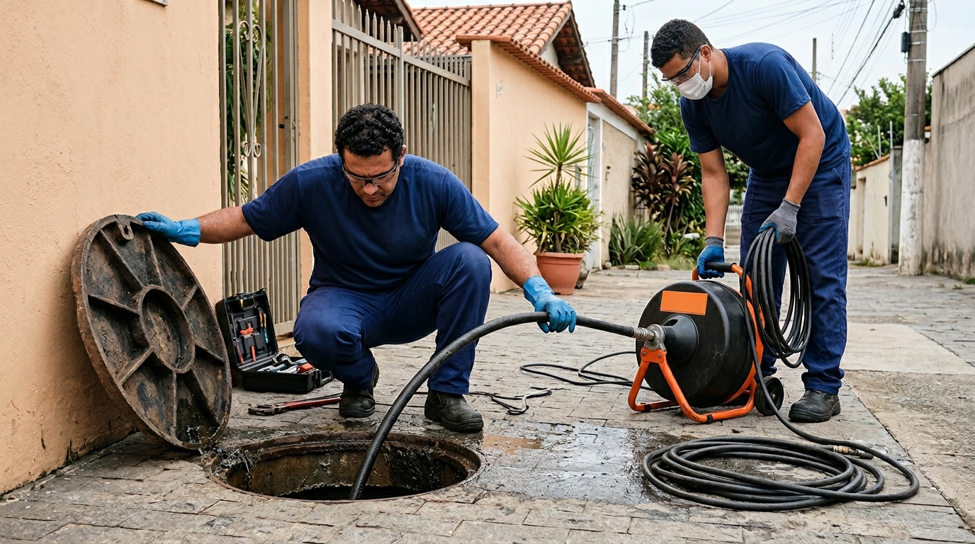 Desentupimento de esgoto em Ribeirão Preto-SP