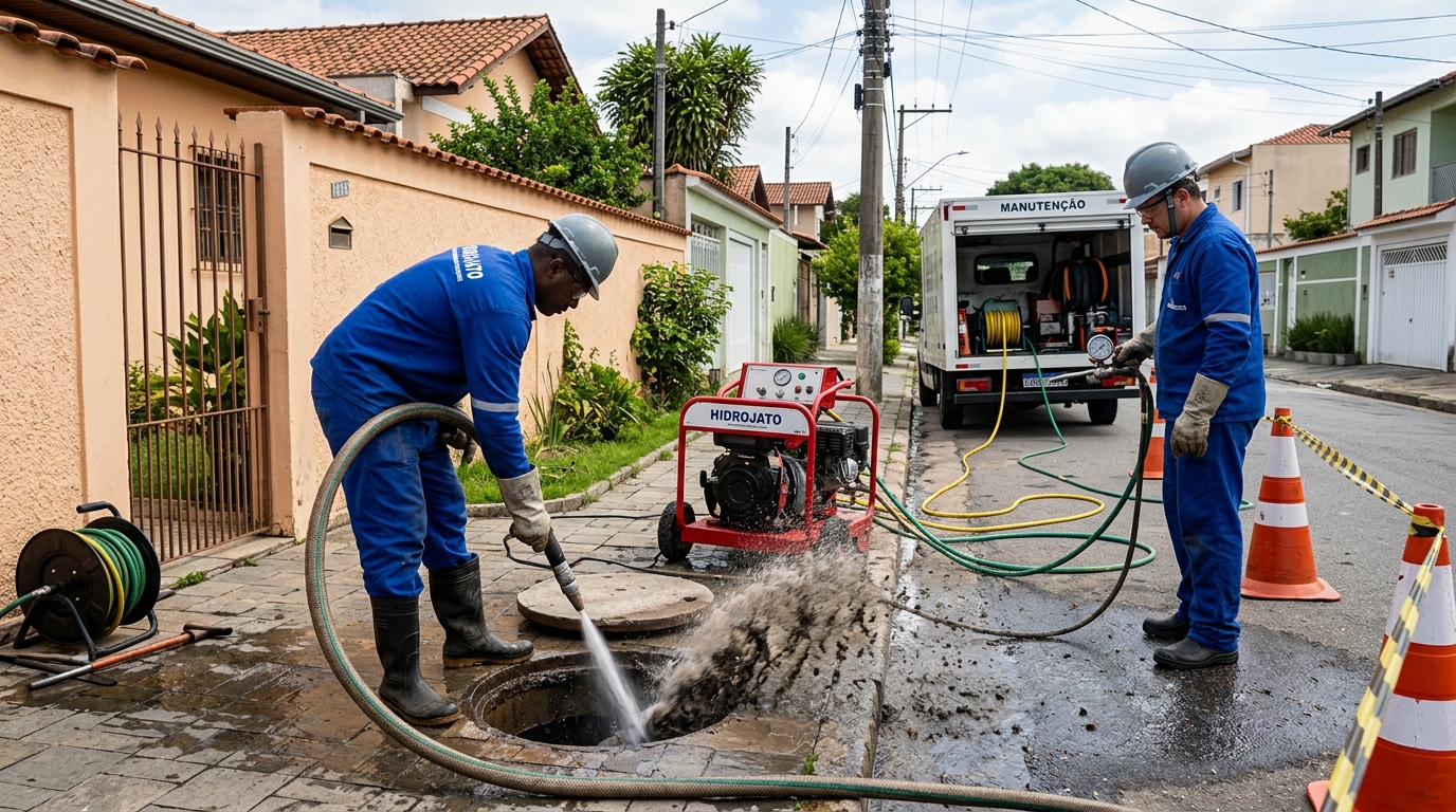 Hidrojateamento residencial em Ribeirão Preto-SP
