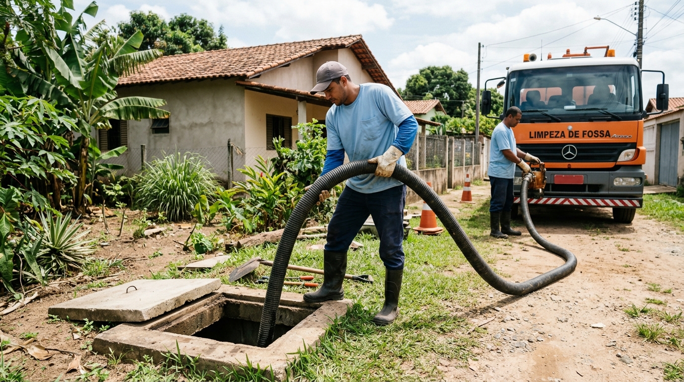 Higienização de fossa residencial em Ribeirão Preto-SP